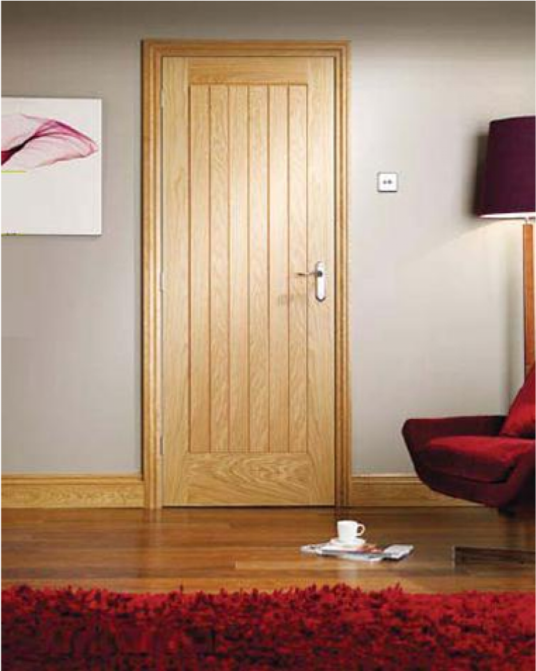 Suffolk Interior Oak Door Untreated - Skirting Boards And Door Frames (950x962), Png Download