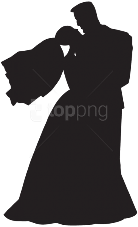Free Png Wedding Couple Silhouette Png Png - Clip Art (480x790), Png Download