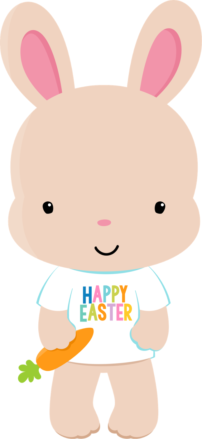 Easter Bunny Clipart Birthday - Cartoon (648x1408), Png Download