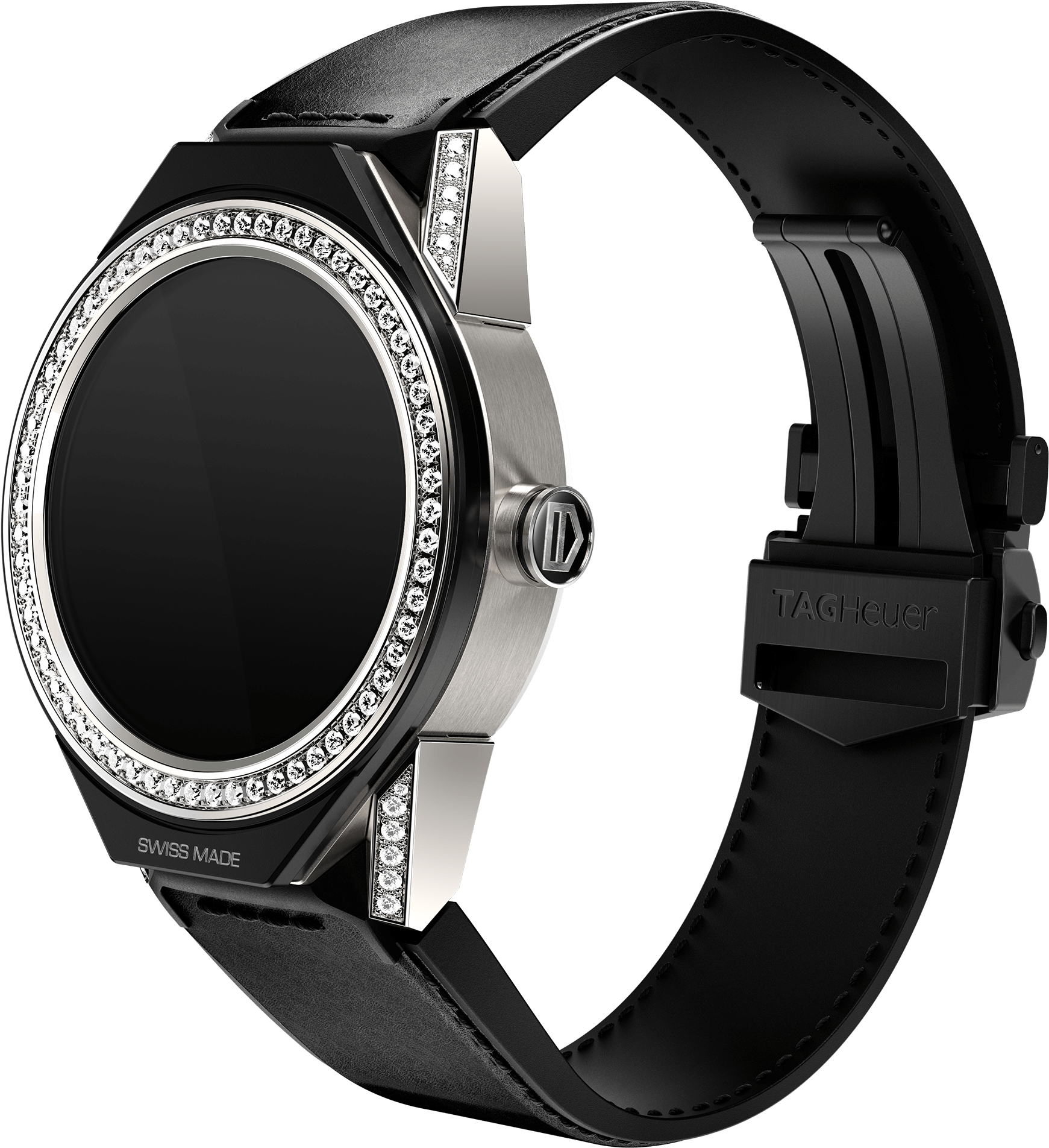 The 5 Most Expensive Smartwatches On The Market - Tag Heuer Connected Diamond (1920x2268), Png Download