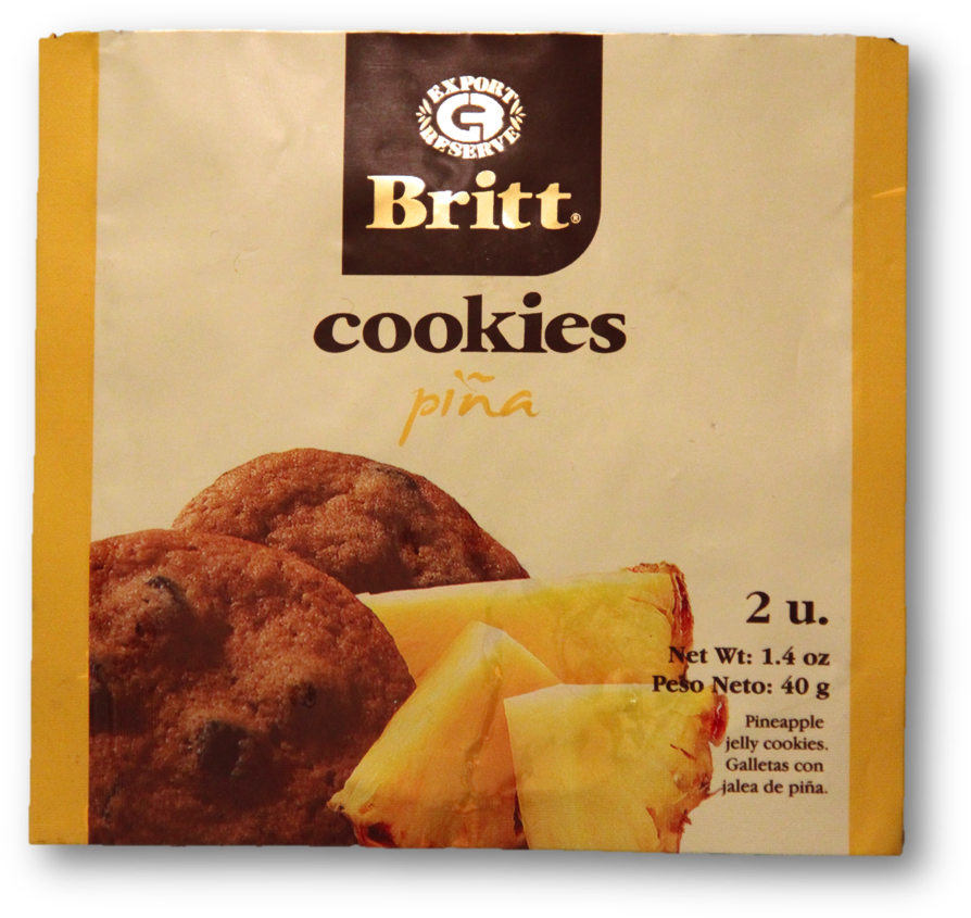 Pineapple Cookies - Fish And Chips (1097x1597), Png Download