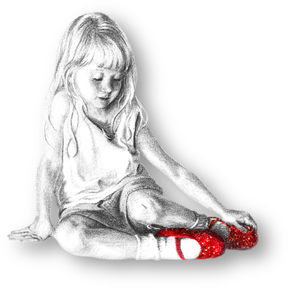 Alone Drawing Pencil - Paio Di Scarpette Rosse (621x728), Png Download