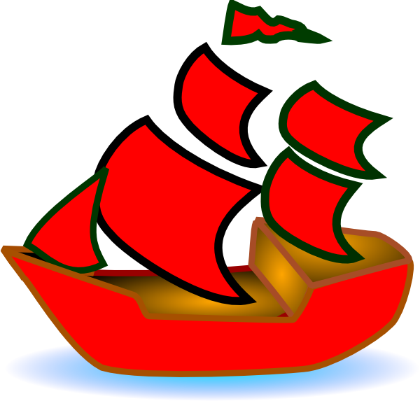 Picture Free Stock Collection Of Free Doat Boat Download - Red Boat Clipart (600x573), Png Download