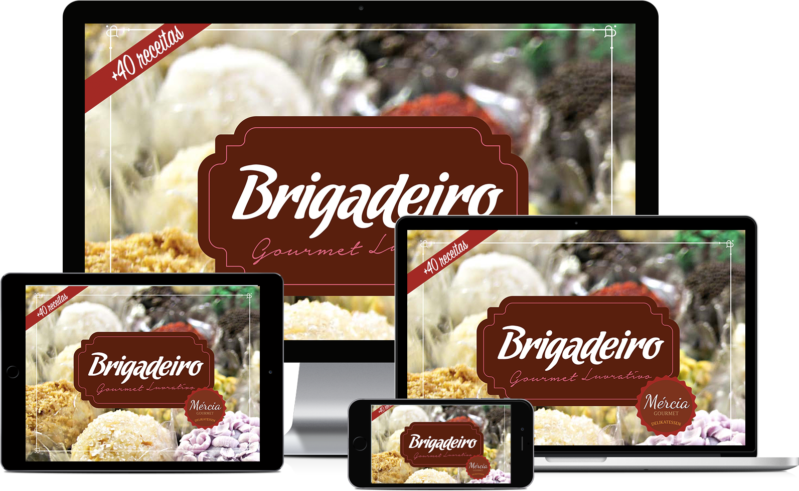 Responsive Showcase Mockup Pack - Chocolate (1686x1065), Png Download