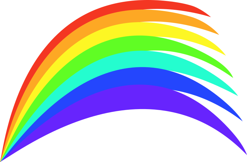 Rainbow By Mcol A Rainbow - Rainbow Clip Art (800x527), Png Download
