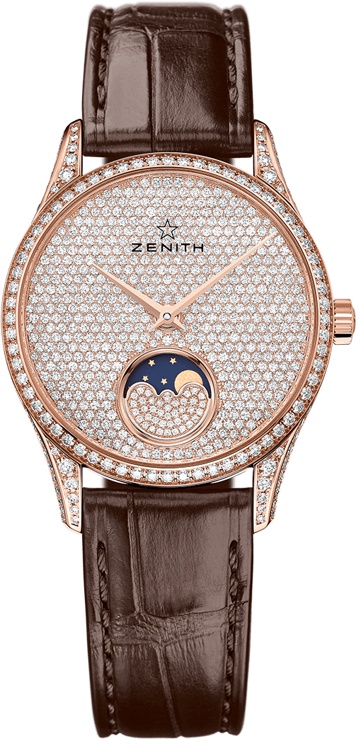 Elite Lady Moonphase - Zenith Lady Moonphase (728x1240), Png Download
