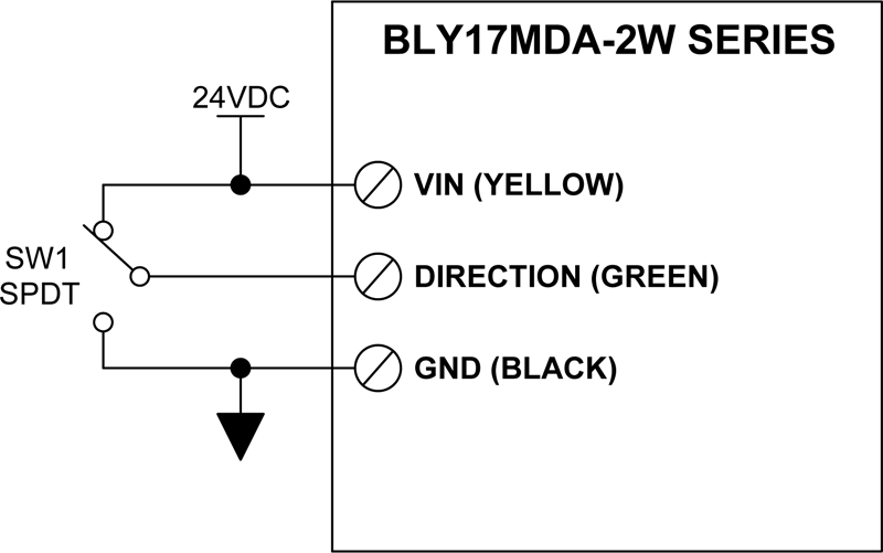 Bly17mda-2w Hook Up - Diagram (800x501), Png Download