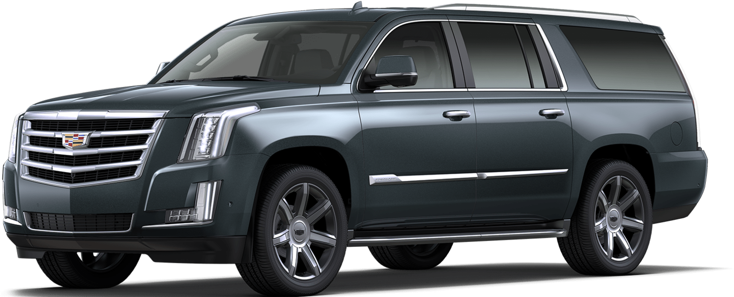 2018 Cadillac Escalade Esv - 2019 Cadillac Escalade Shadow Metallic (1613x644), Png Download