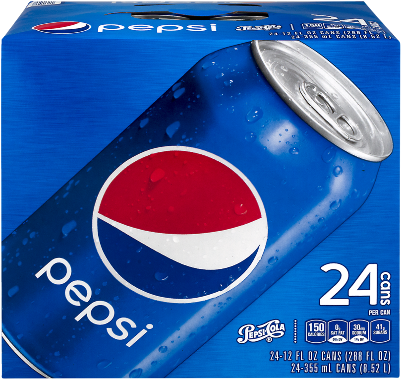 Lueken Village Foods Pepsi Png Cans 20 Oz Pepsi Label - 24 Pack Pepsi Store (1000x1000), Png Download