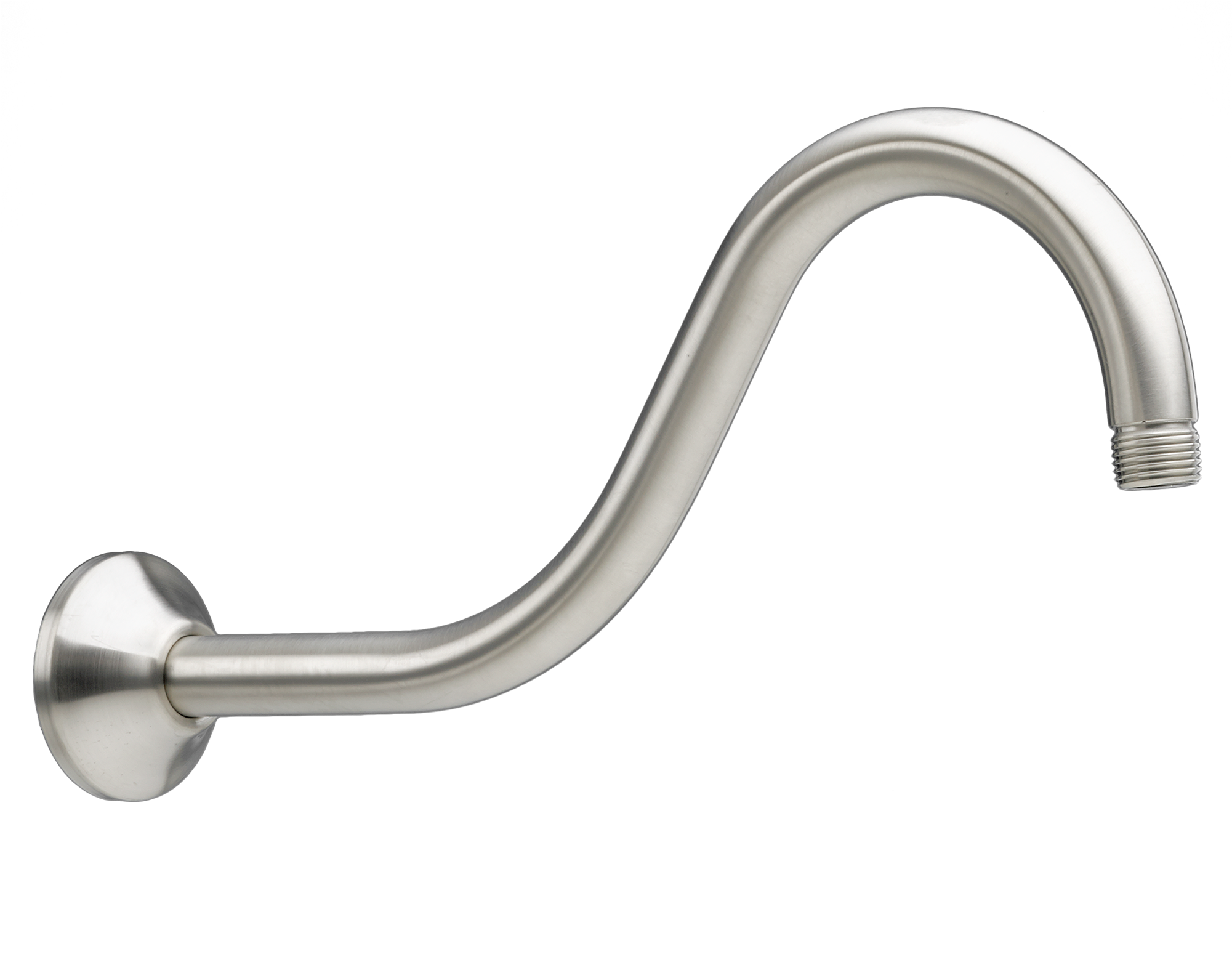 Wall Mount Shepherd's Crook Shower Arm - Brushed Nickel Shower Arm (2000x2000), Png Download