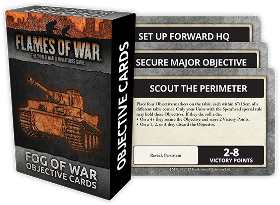Contains 30 Fog Of War Objective Cards - Fog Of War Objective Cards (690x463), Png Download