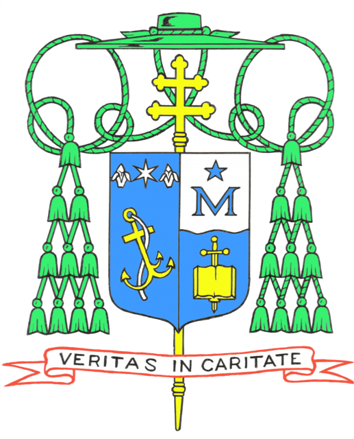 Anc2 - Archbishop Paul Etienne Coat Of Arms (517x640), Png Download