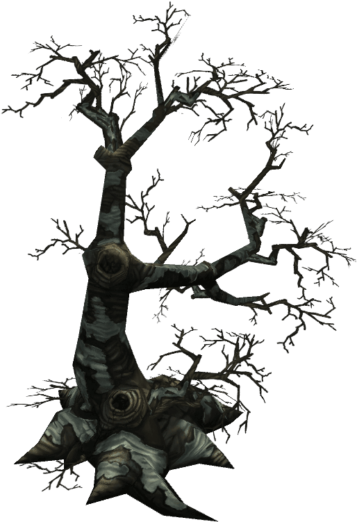 Low Poly Dead Tree Pack - Silhouette (1024x1024), Png Download