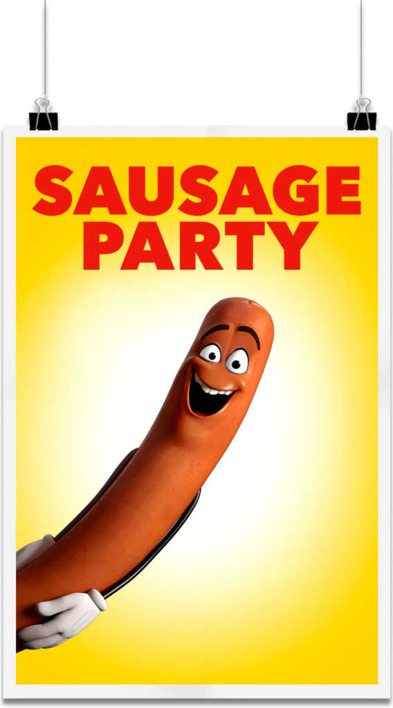 Sausage Party Movie Review - Poster (568x1024), Png Download