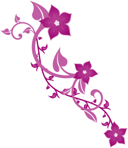 Flower Swirls Png - Transparent Floral Swirl Png (700x525), Png Download