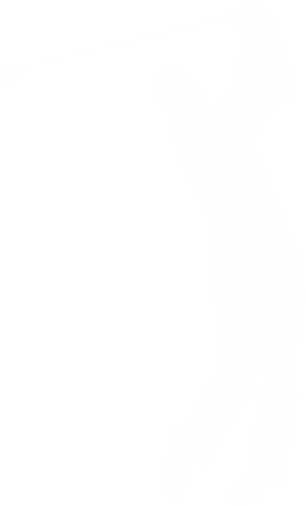Golfer-silhouette - Shoot Basketball (1006x1664), Png Download