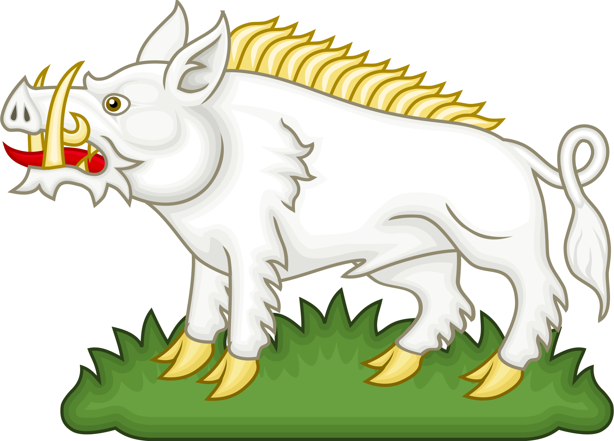 Open - White Boar Richard Iii (2000x1439), Png Download