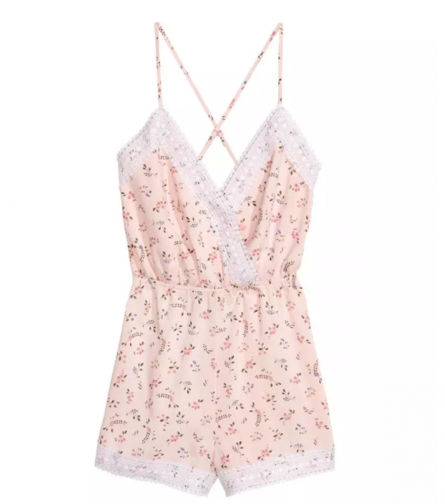 New Design Summer Jumpsuit With Lace Trim V Neckline - Cocktail Dress (1700x980), Png Download