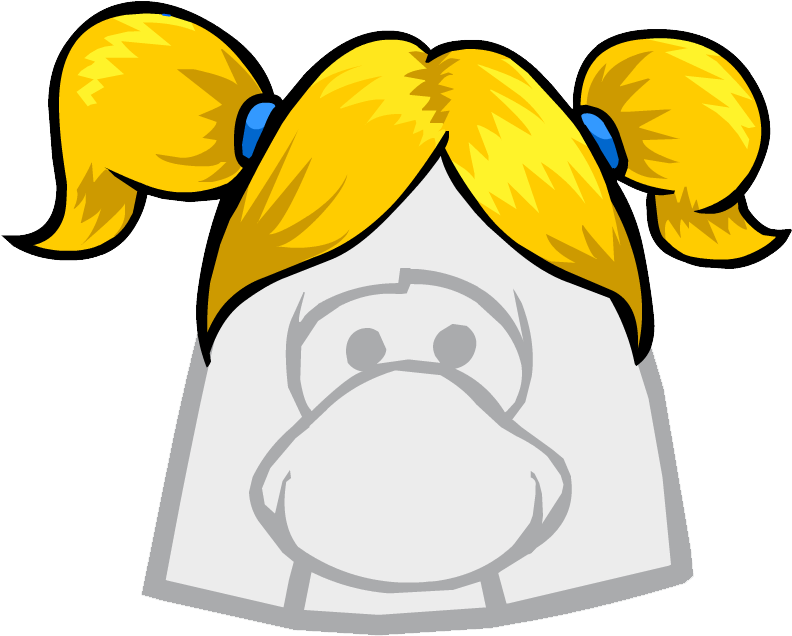 The Funster - Club Penguin Red Wig (831x655), Png Download