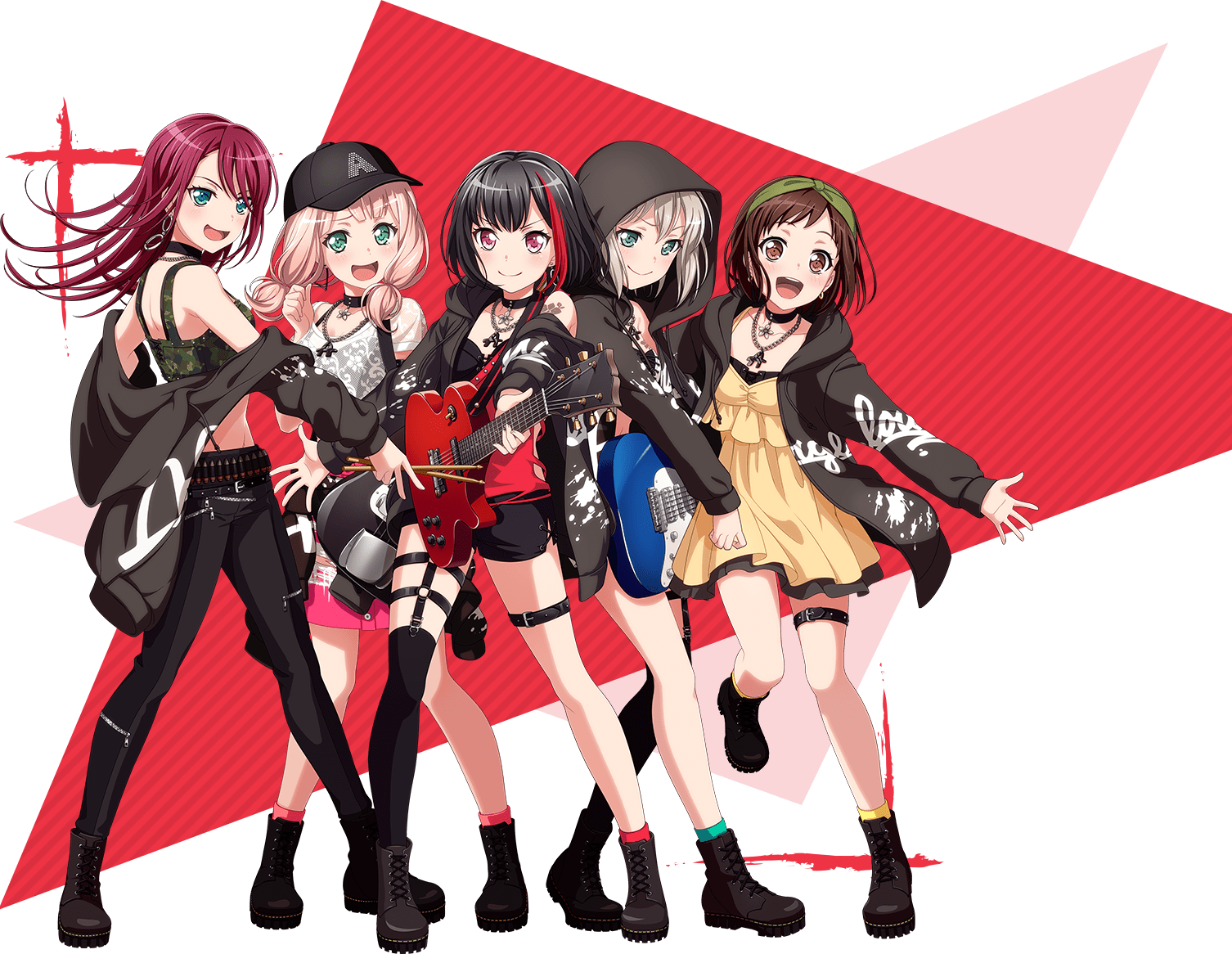 Afterglow - Afterglow Bandori (1506x1166), Png Download