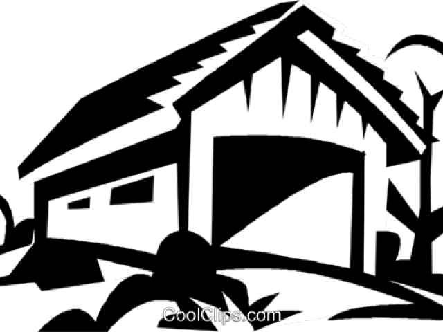 Covered Bridge Cliparts - Covered Bridge Clipart (640x480), Png Download