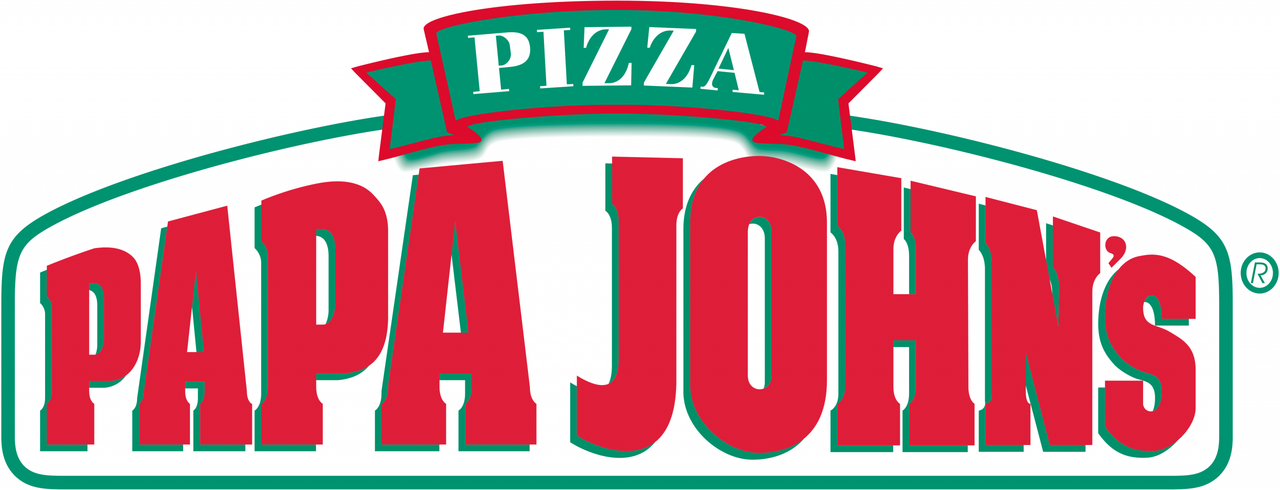Who Doesn't Love Pizza Especially When It's Free - Papa John's Pizza Logo Png (2560x980), Png Download