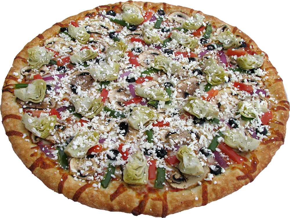 Greek Feta Pizza - Greek Pizza Png (1000x750), Png Download
