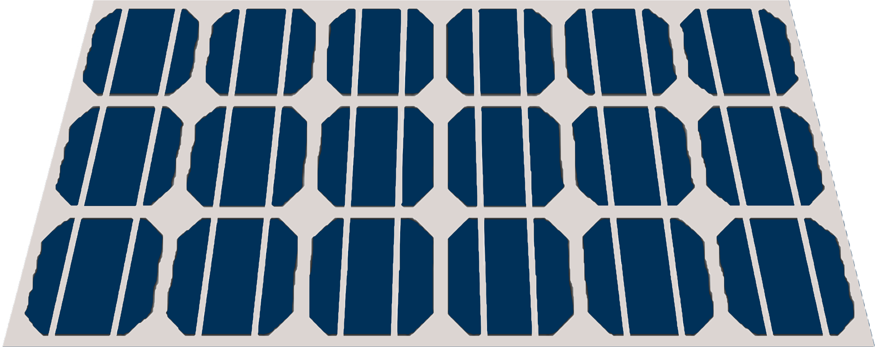 Solar Panel Color Icon - Cicero (3000x1182), Png Download