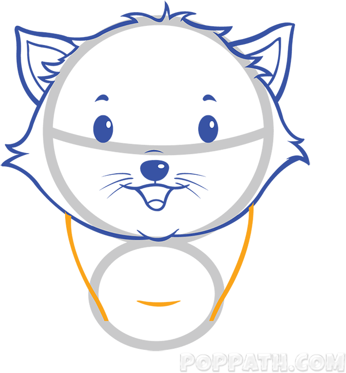 Follow This Easy Tutorial Given Here To Draw An Adorable - Cartoon (800x800), Png Download