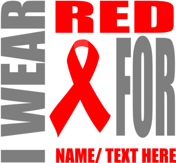 Red Awareness Ribbon Customized Pillow Case - Emblem (700x700), Png Download