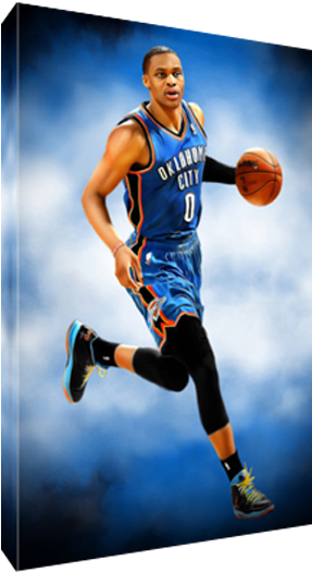 Details About Oklahoma City Thunder Russell Westbrook - Basketball Moves (600x600), Png Download