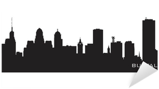 Detailed City Silhouette Sticker • Pixers® • We Live - Skyline Buffalo New York (400x400), Png Download