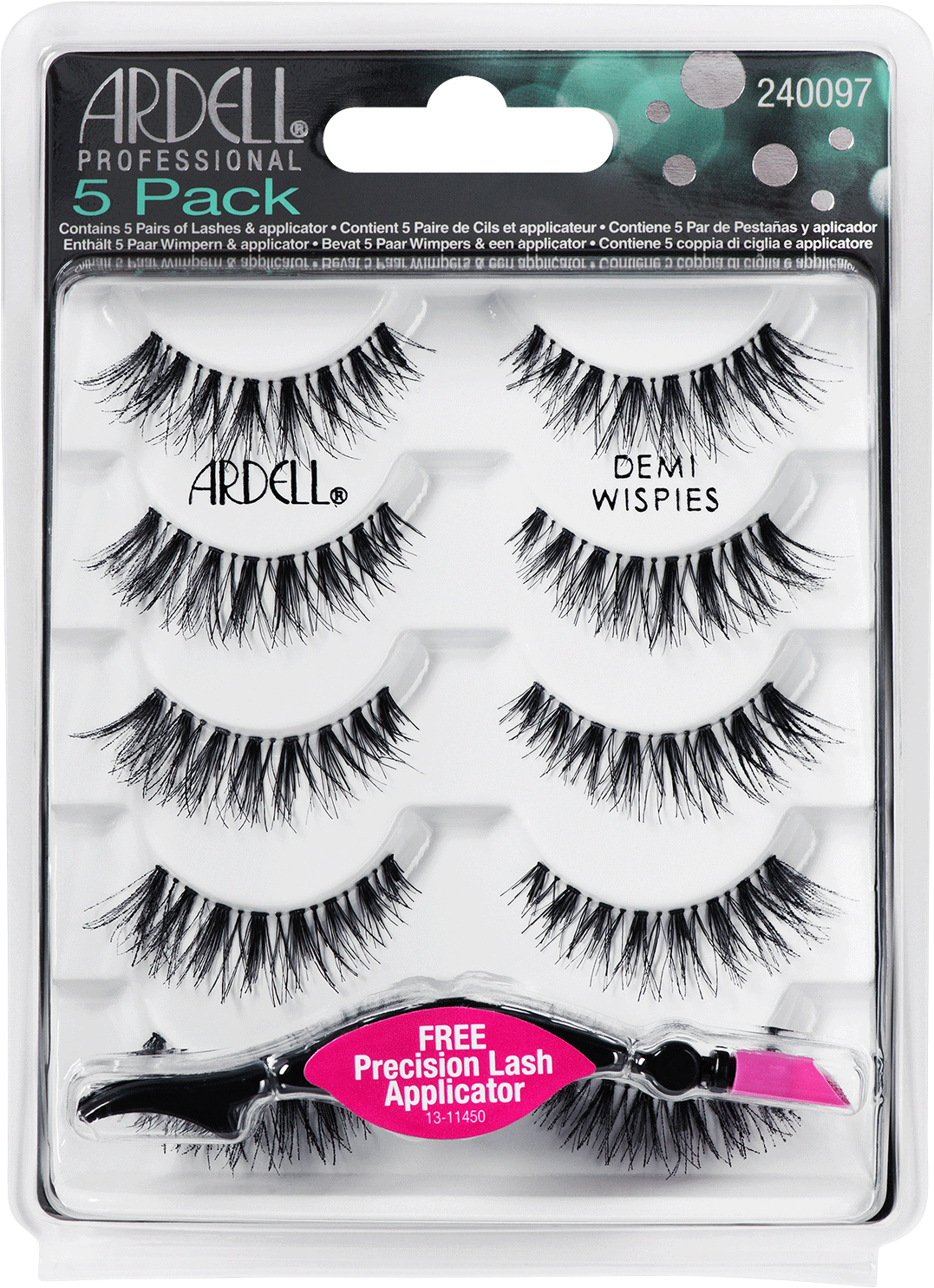Demi-wispies - 5 Pack - Ardell Multipack Demi Wispies Lashes (1600x1600), Png Download