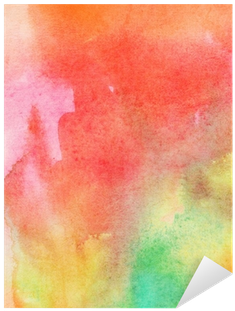 Abstract Colorful Watercolor Painted Background Sticker - Painting (400x400), Png Download
