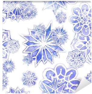 Watercolor Seamless Background Of Lilac With White - Christmas Day (400x400), Png Download