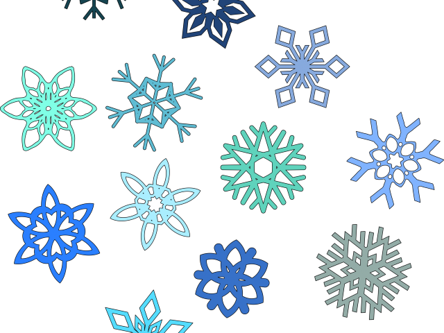 Snowflakes Clipart - Snowflake Clipart (640x480), Png Download