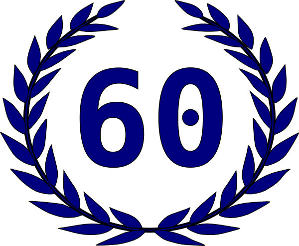 Laurel 60 Blue Svg Clip Arts 600 X 493 Px (600x493), Png Download