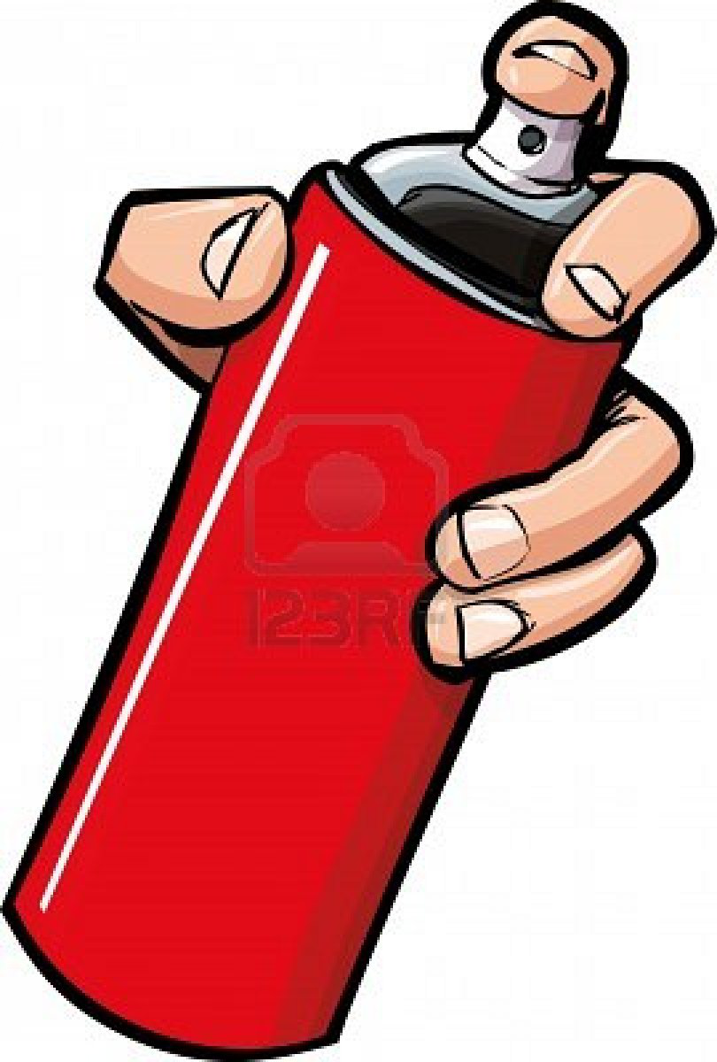 Spraycan - Graffiti Spray Can Clipart (810x1200), Png Download