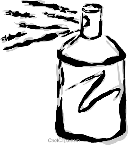 Spray Can Royalty Free Vector Clip Art Illustration (424x480), Png Download