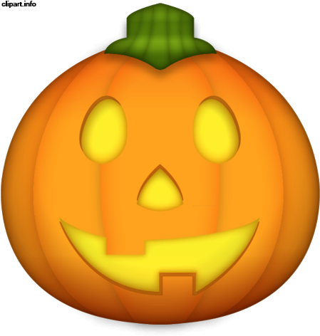 Jack O Lantern Templates - Pumpkin Emoji Transparent (448x480), Png Download