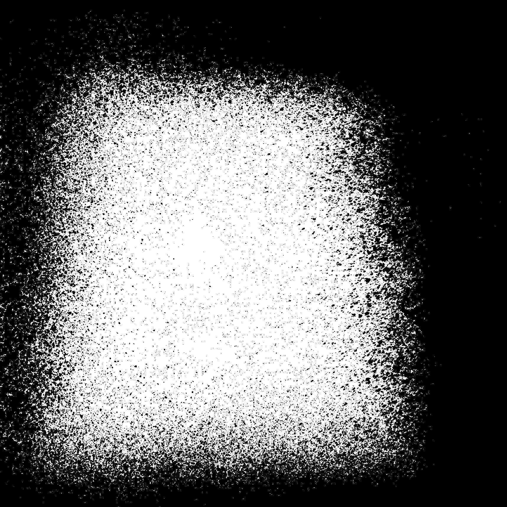 Water Spray Png Clip Art Black And White Stock - Monochrome (1716x1716), Png Download