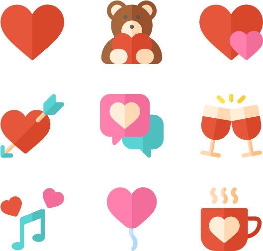 Valentines Day - Valentine's Day Icon Png (600x564), Png Download