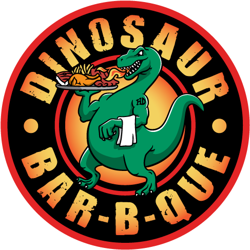 Dino Bbq - Dinosaur Bbq Logo (500x500), Png Download