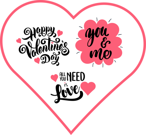 Valentine's Day Design Pack Svg Download - Simple & Inspiring All You Need Is Love Ceramic (479x443), Png Download