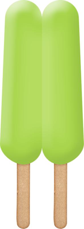 Green Clipart Popsicle - Green Ice Cream Stick Clipart Png (295x800), Png Download