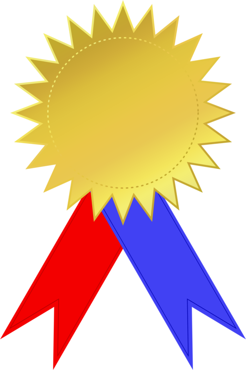 Gold Medal Ribbon Award Silver Medal - Gold Medal Png (499x750), Png Download