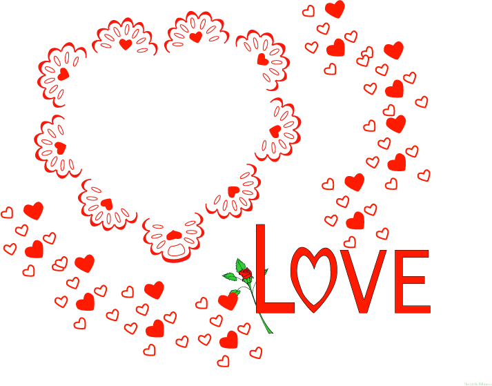 Valentine's Day Individual Clip Art Download Png - Valentines Day Frame Png (713x559), Png Download