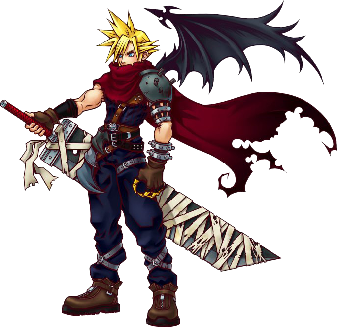 Kh-cloud - Cloud Final Fantasy Wing (684x662), Png Download