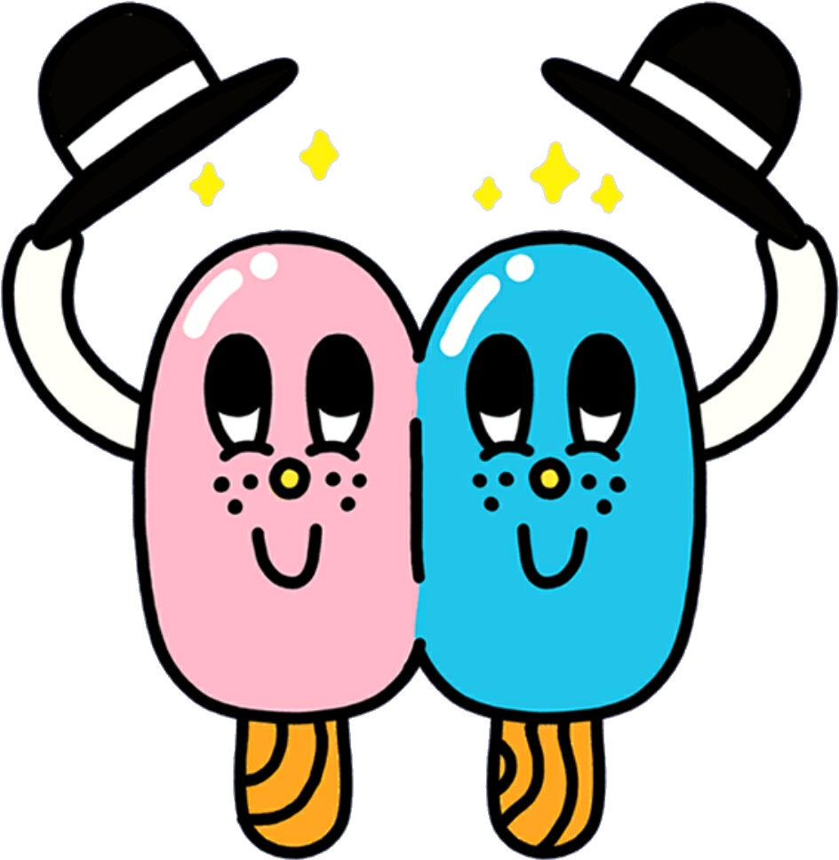 Icecream Popsicle Mochi Kawaii Cute Softbot Png - Raklamile (978x1010), Png Download