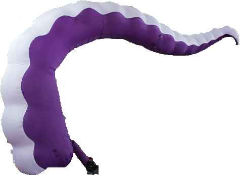 Inflatable Octopus Tentacle 1 - Inflatable Octopus Tentacle (564x421), Png Download